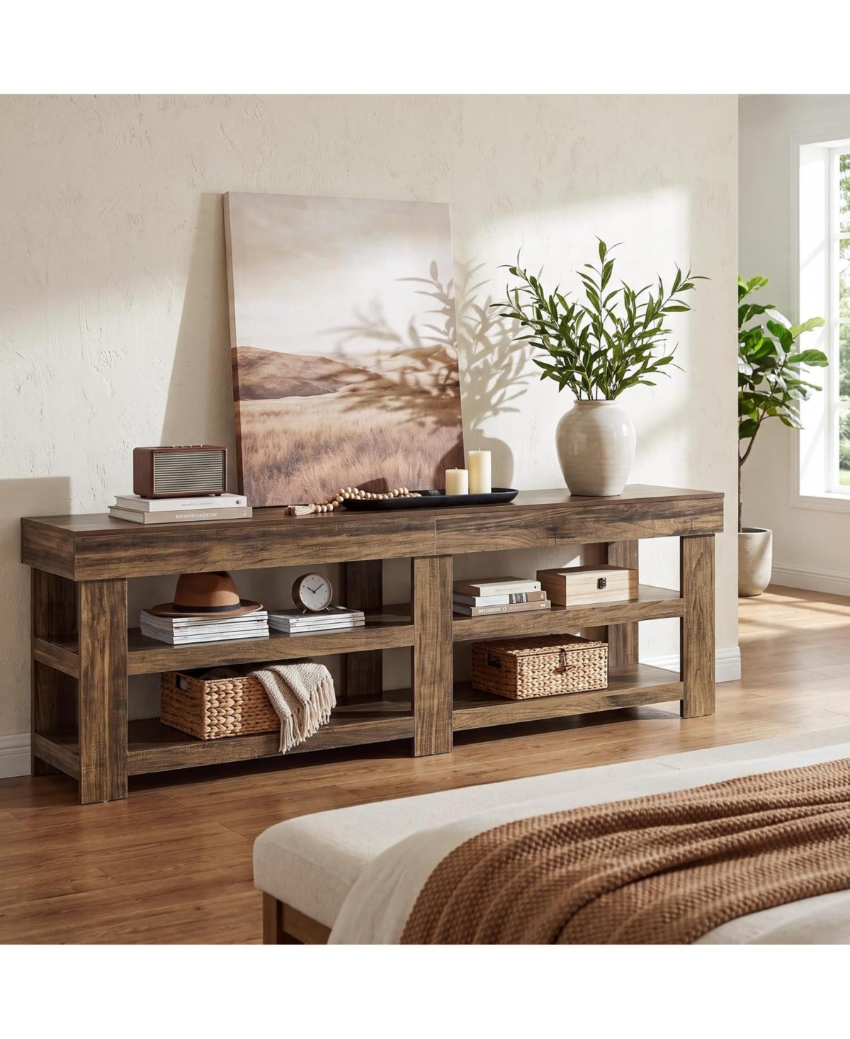 Tribesigns Tv Stand, Entertainment Center, Modern Media Console