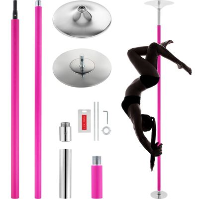 Professional Spinning and Static Dance Pole Kit 40mm Stainless Steel Height Adjustable