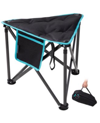 Folding Tripod Stool Portable Fishing Chair Padded Seat Heavy Duty Camping Carry Bag Hiking Travel