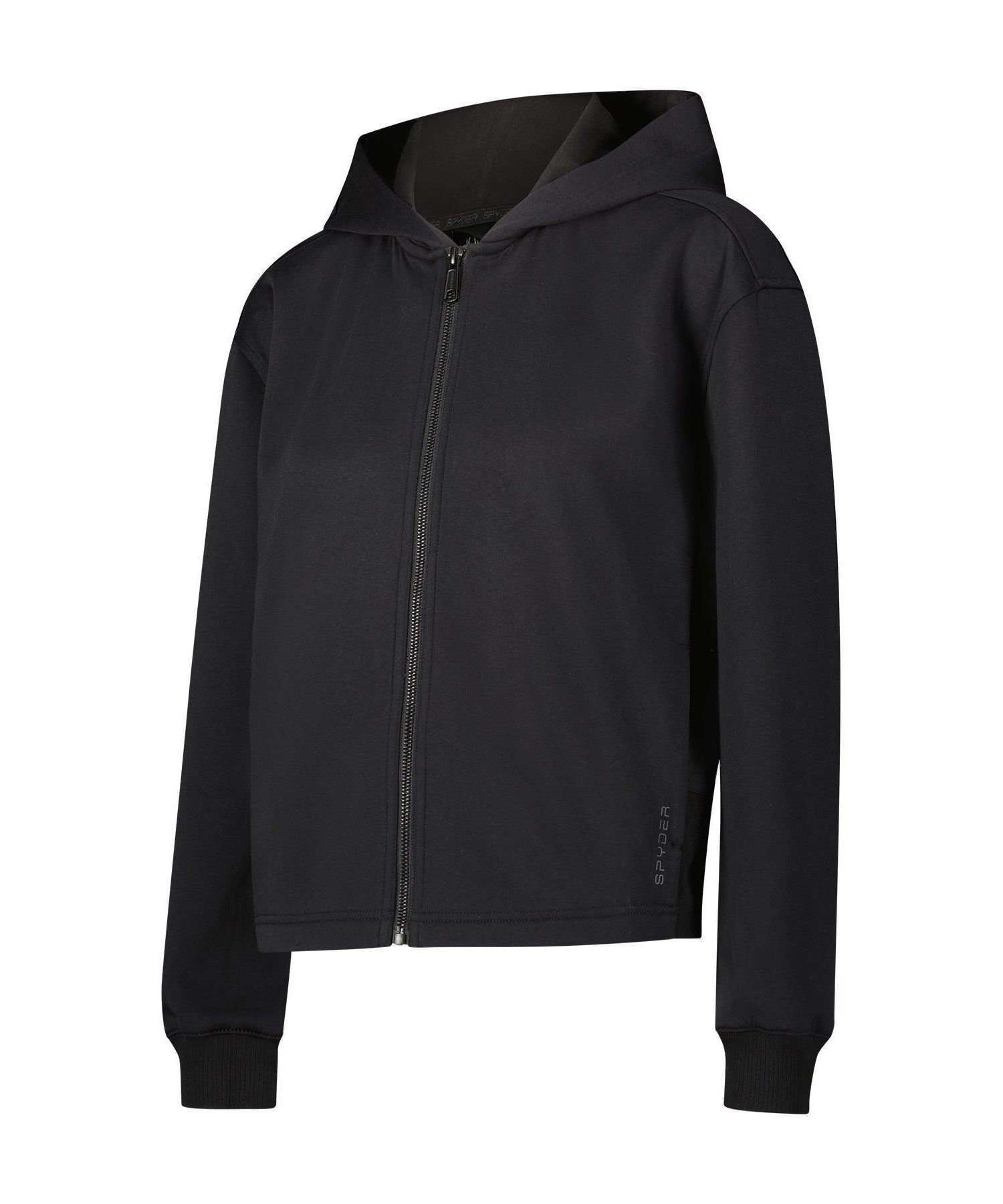 Women's Juniper Full-Zip Cropped Scuba-Knit Hoodie