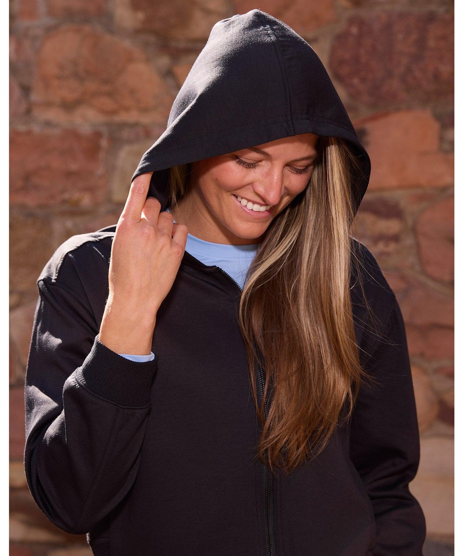 Women's Juniper Full-Zip Cropped Scuba-Knit Hoodie