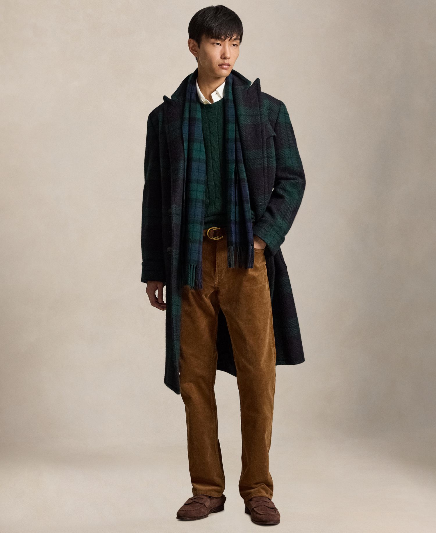 Men's Hampton Stretch Straight-Leg Corduroy Pants