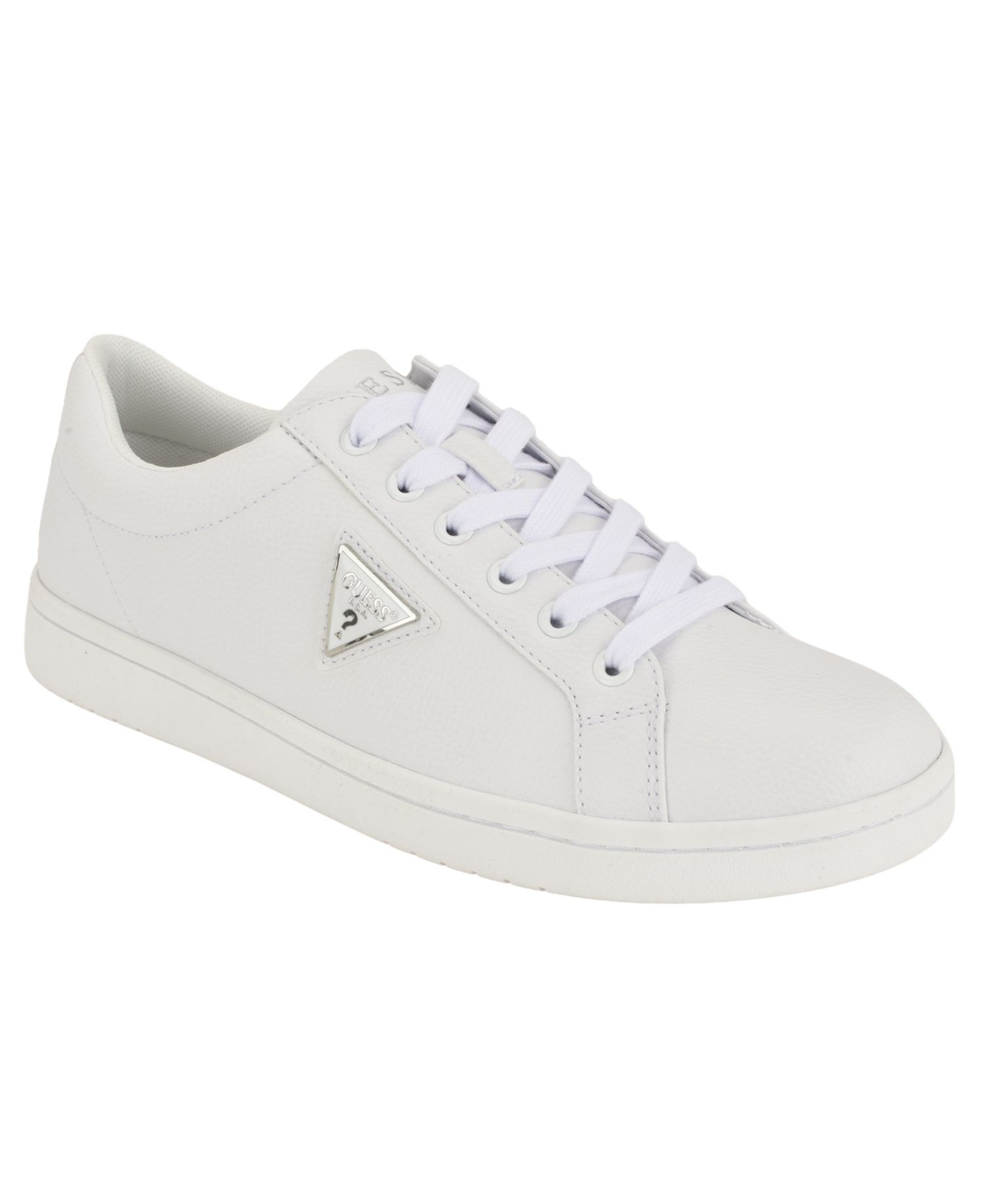 Men's Lacket Faux Leather Round-Toe Sneakers