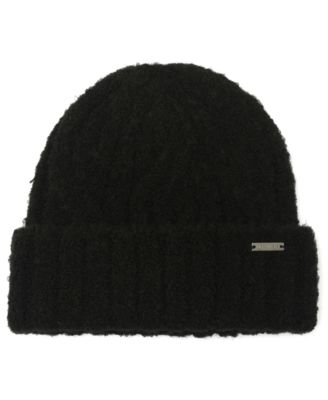 Men's Brushed Cable-Knit Beanie