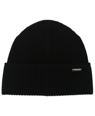 Men's Merino Wool Ribbed-Knit Beanie