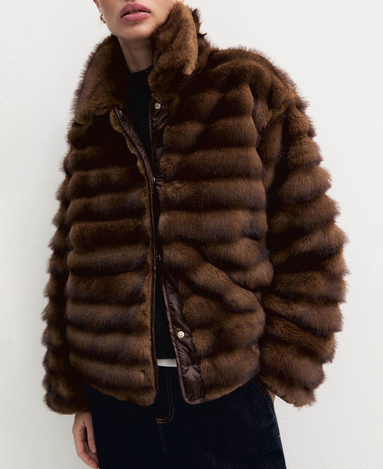 Women's Emmagio Boxy Faux-Fur Jacket