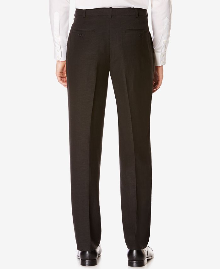 Perry Ellis Portfolio Classic-Fit Flat-Front Linen-Blend Pants - Macy's