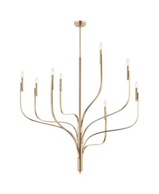Livadia 47 3/4"W Champagne Bronze 8-Light Chandelier