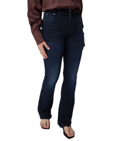 Женские джинсы GUESS Sexy Flare High-Waisted, цвет: Угольный синий