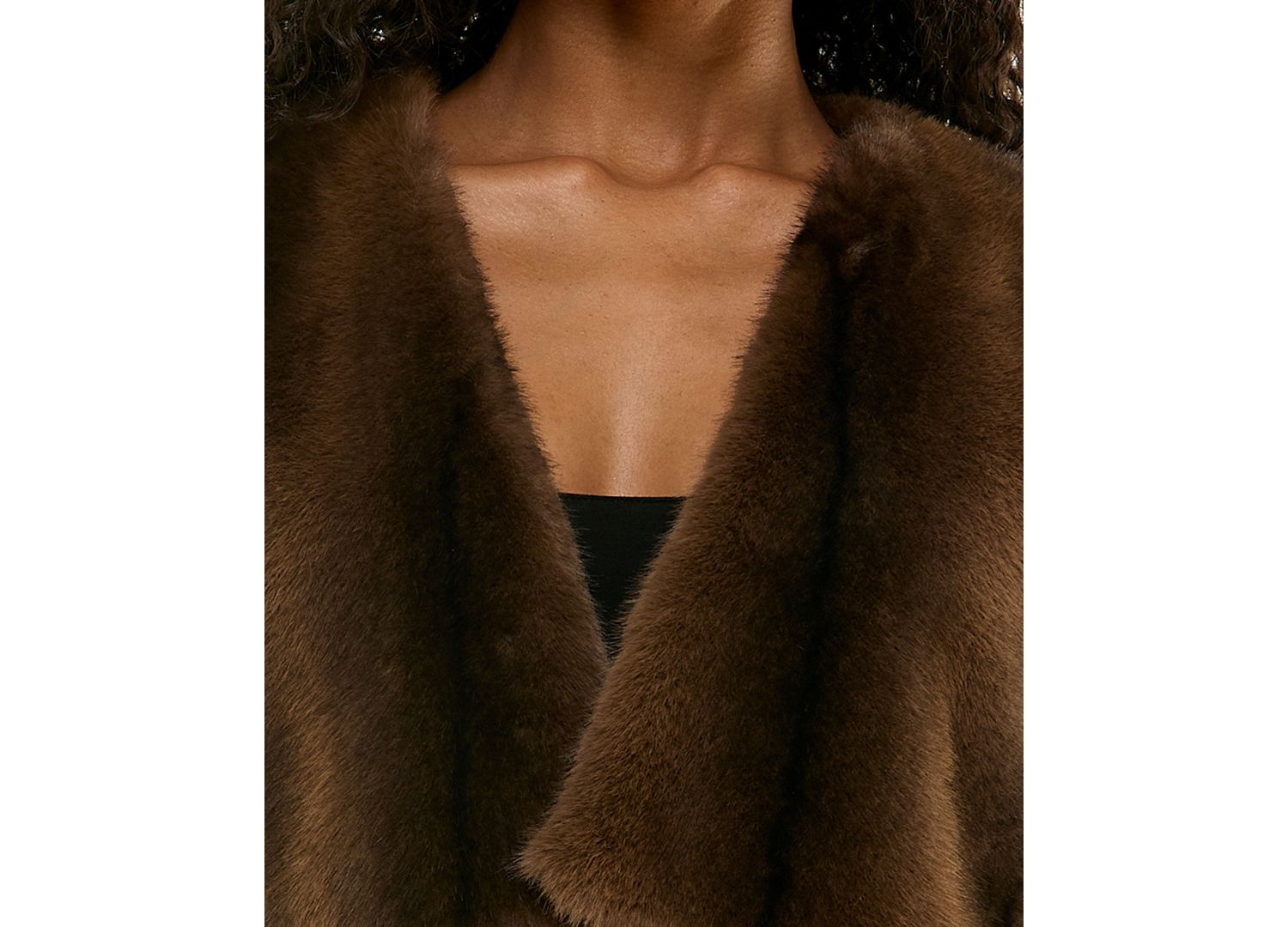 Juniors' Cropped Faux-Fur Vest