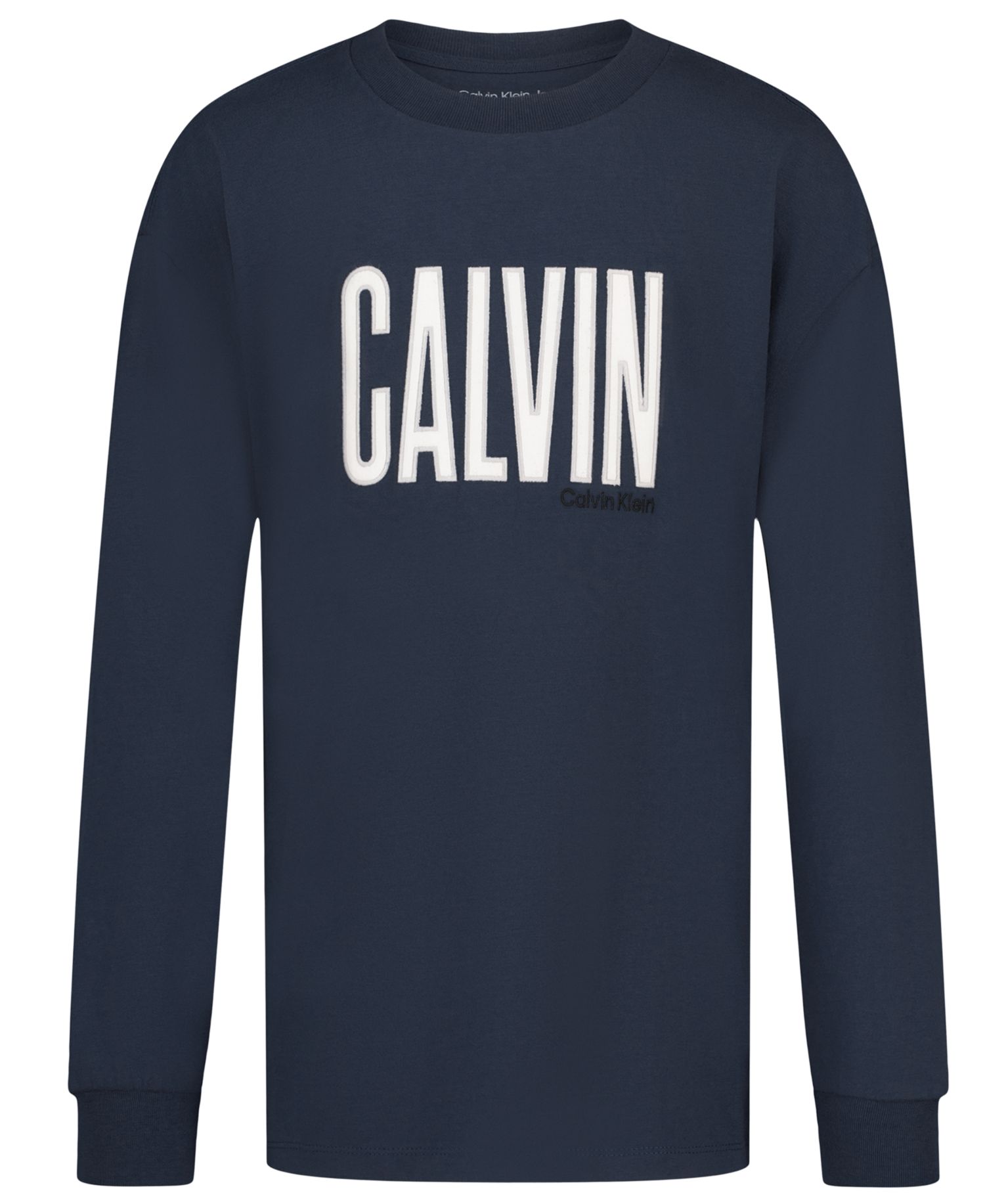Boys' 8-20 Cotton Drop-Shoulder Patched Applique T-Shirt