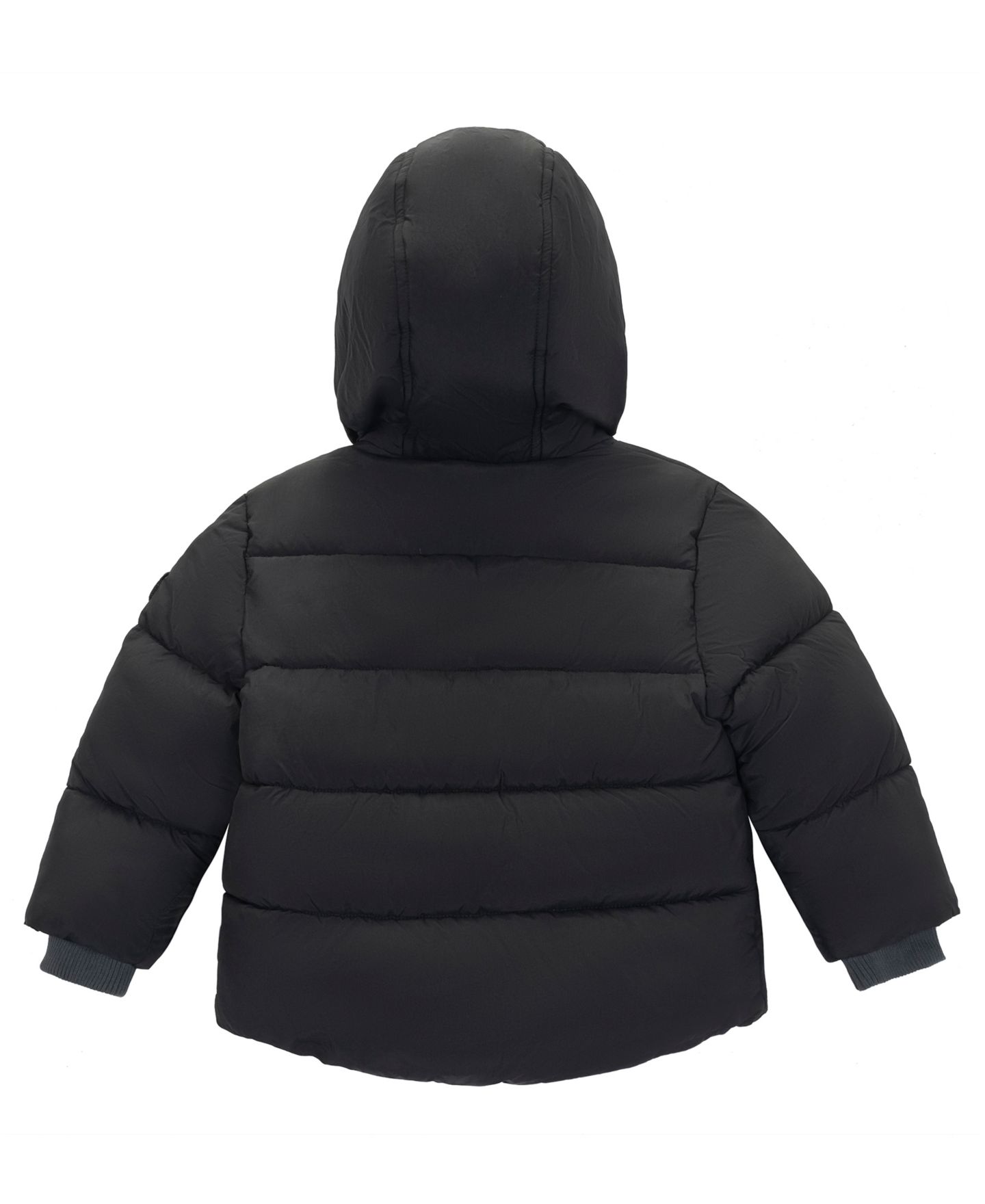 Куртка S Rothschild & CO Sherpa Lined Puffer Jacket для мальчиков-малышей, цвет: Чёрный — фото 2
