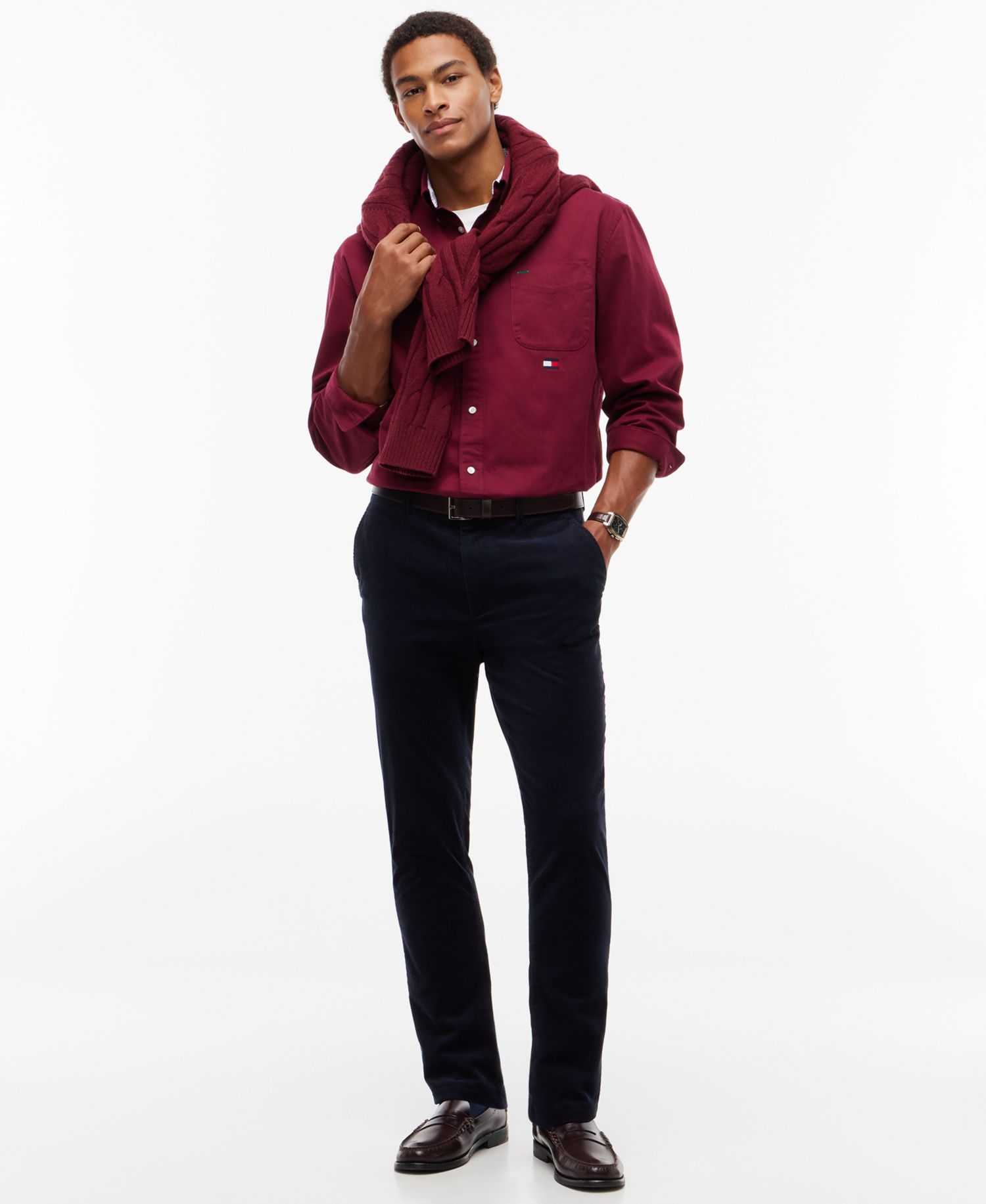 Men's American Icons Relaxed-Fit Twill Button-Down Shirt