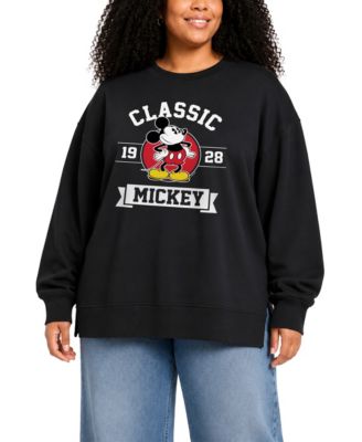 Plus Size Mickey Mouse Long-Sleeve Graphic Sweatshirt