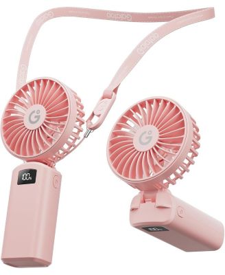 Foldable Handheld Mini Fan, Small Portable Personal Fan, 3 Gears Strong Wind, LED Display, USB Rechargeable Battery Operated, Gift for Women