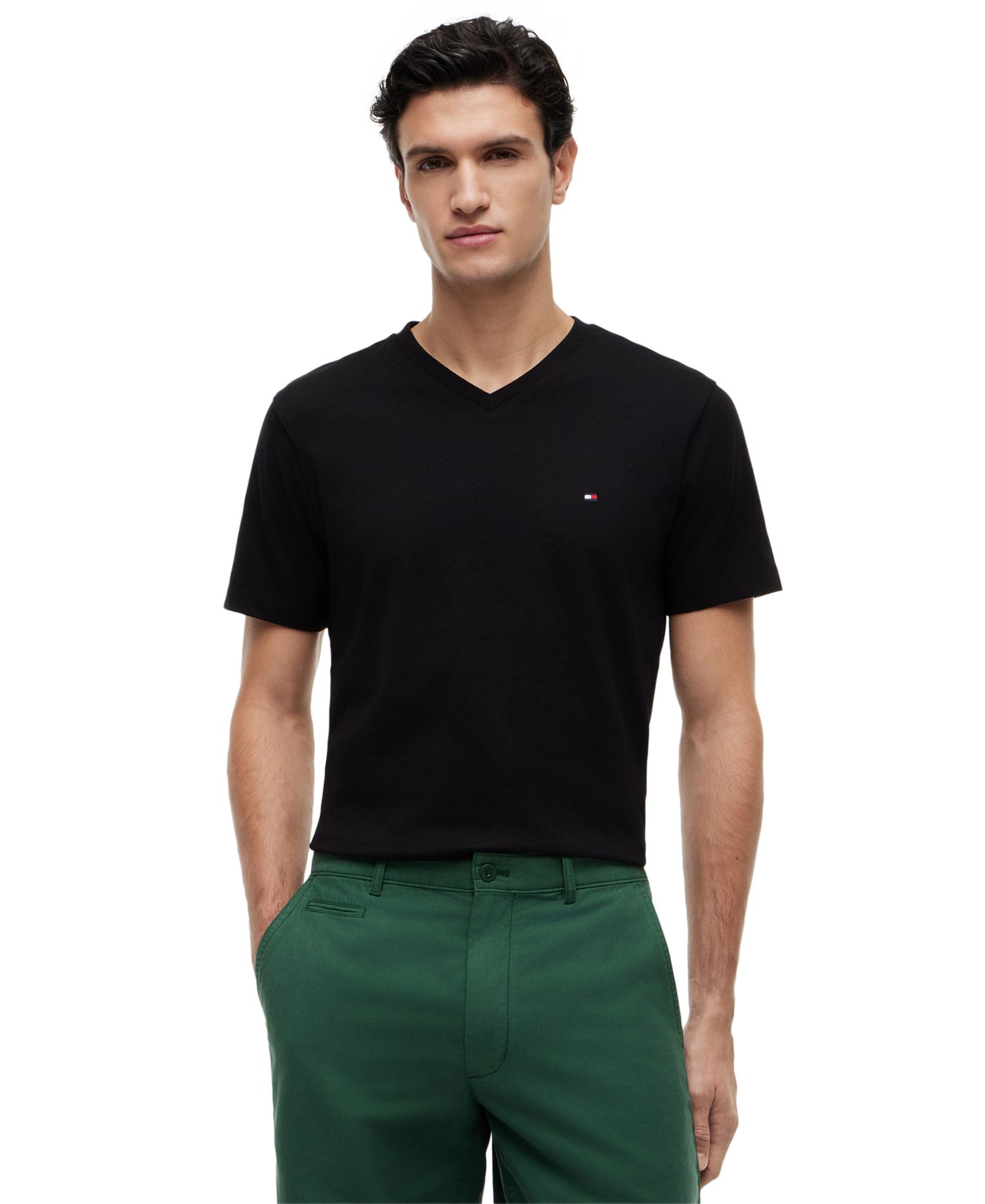 Men's Essential Cotton V-Neck Regular-Fit T-Shirt