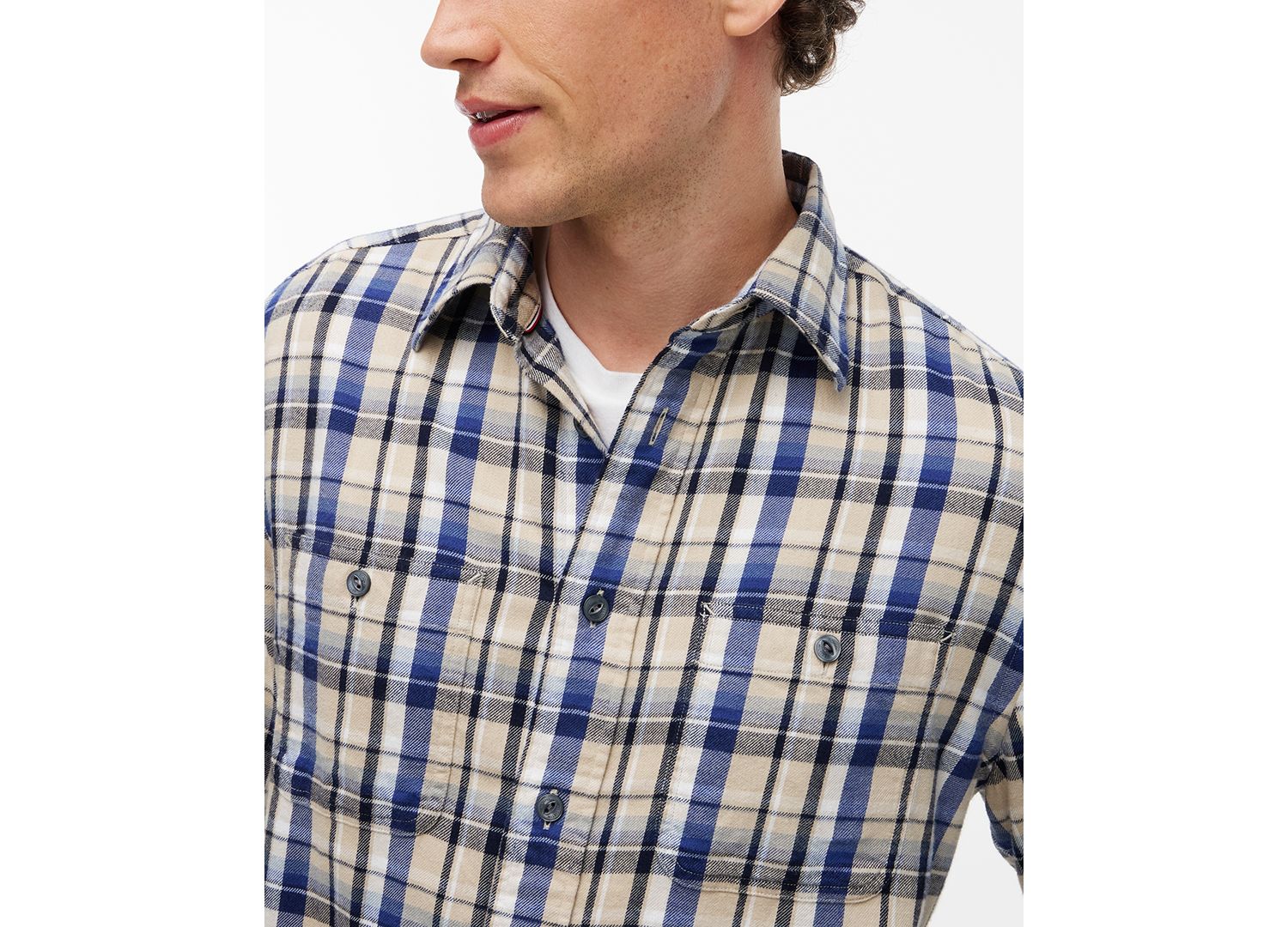 Men's Pocket Flannel Check Shirt