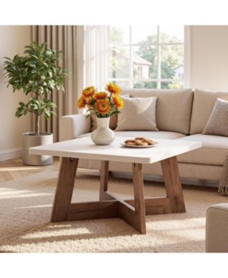 31.5'' Square Coffee Table, Small Center Table