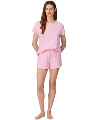 Women's 2-Piece Cotton Tee and Boxer Set