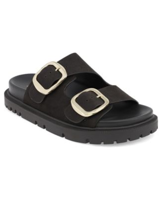 Women's Gen Double Buckle Flat Sandals