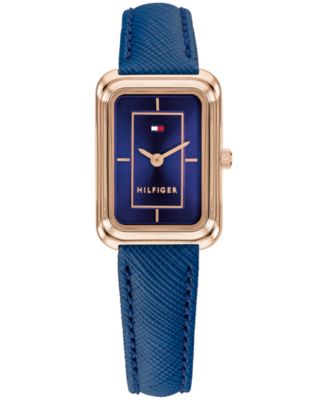 Women's Quartz Daisy Navy Leather Strap Watch 20.5mm
