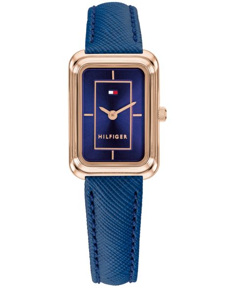 Женские часы Tommy Hilfiger Quartz Daisy Navy Leather Strap Watch 20.5mm