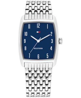 Men's The Ambassador Quartz Silver-Tone Stainless Steel Bracelet Watch 30mm