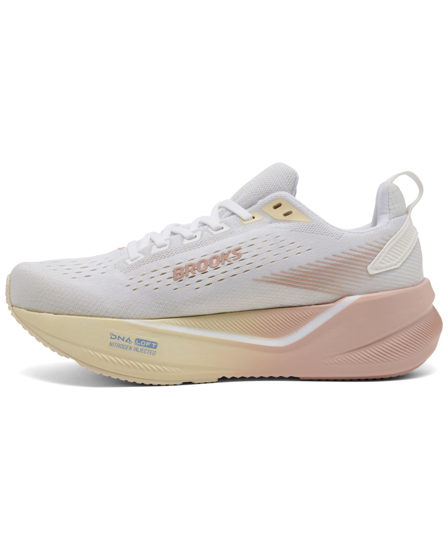 Женские кроссовки Brooks Ghost Max 4 Running, цвет: Белый / Розовый — фото 3