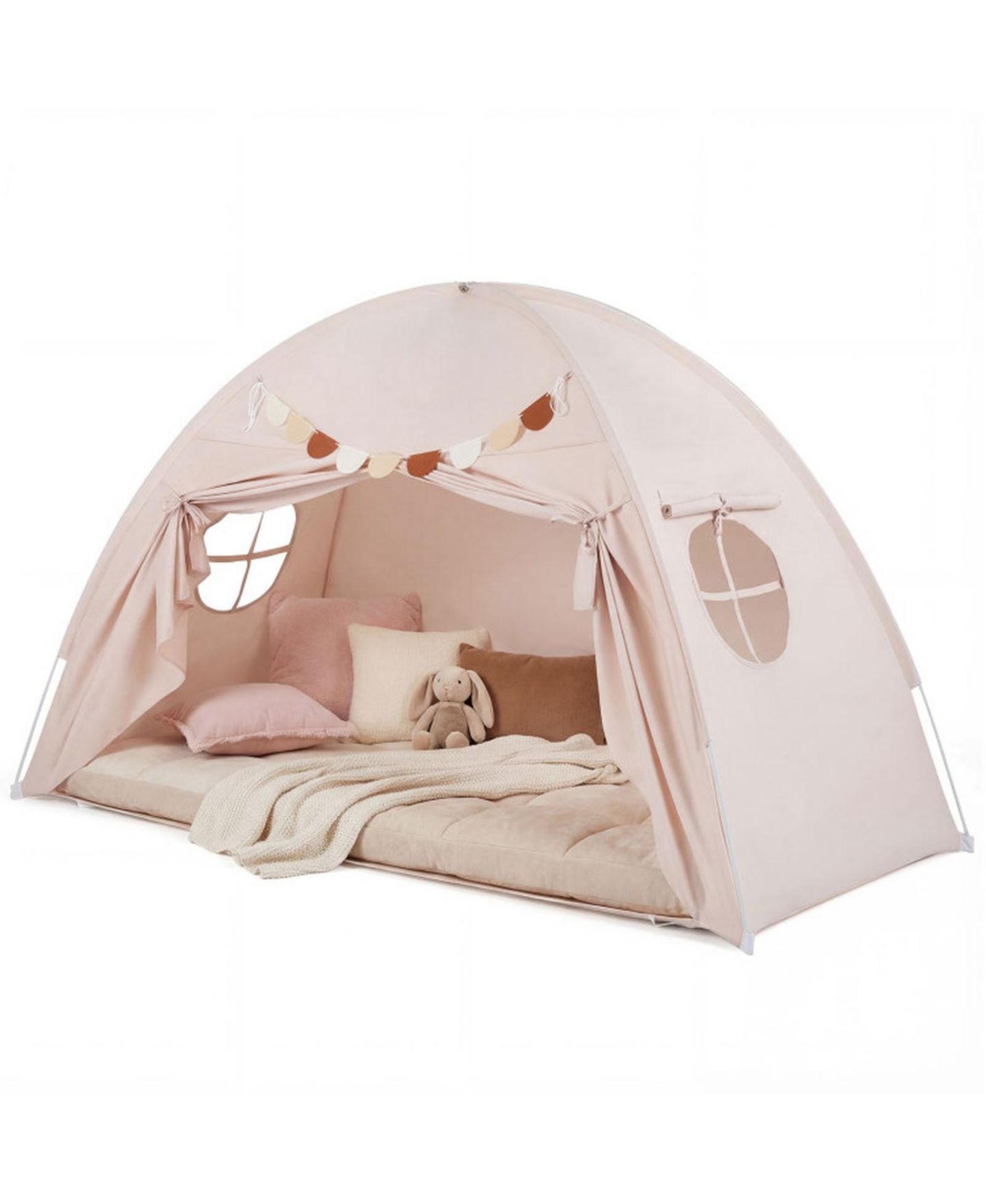 Детская игрушка SUGIFT Twin-Fit Machine-Washable Canopy Bed Tent, Ages 3+, цвет: Натуральный — фото 1