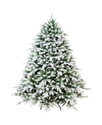 Real Touch Mountain Pearl Finish Flocked 6.5' Artificial Christmas Tree