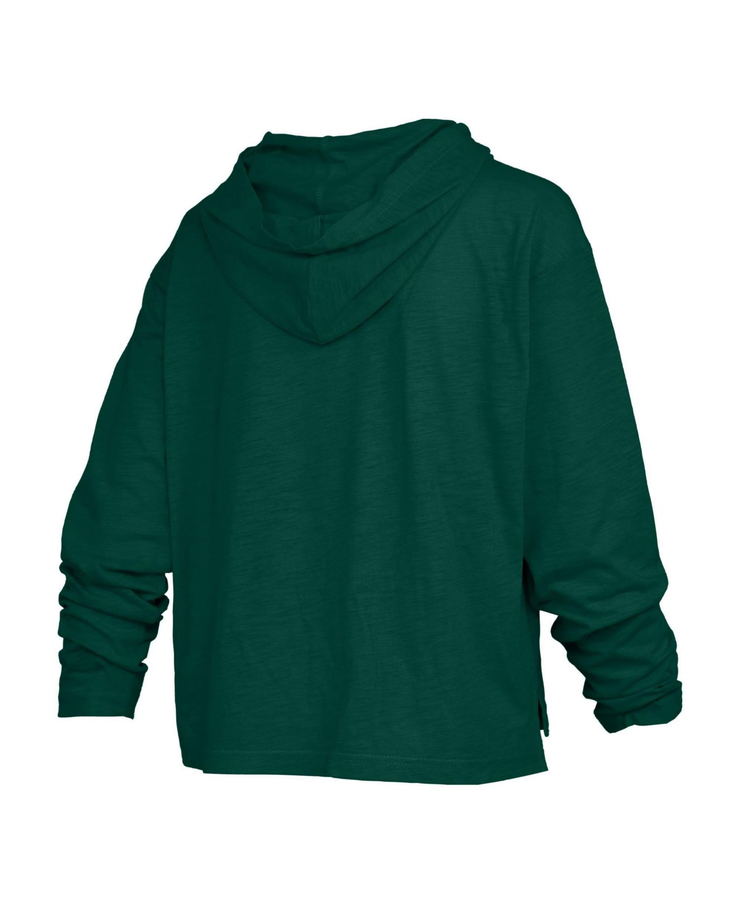 Women's Nelson Arch Over Logo Long-Sleeve Hooded Oversized-Fit Side-Split T-Shirt