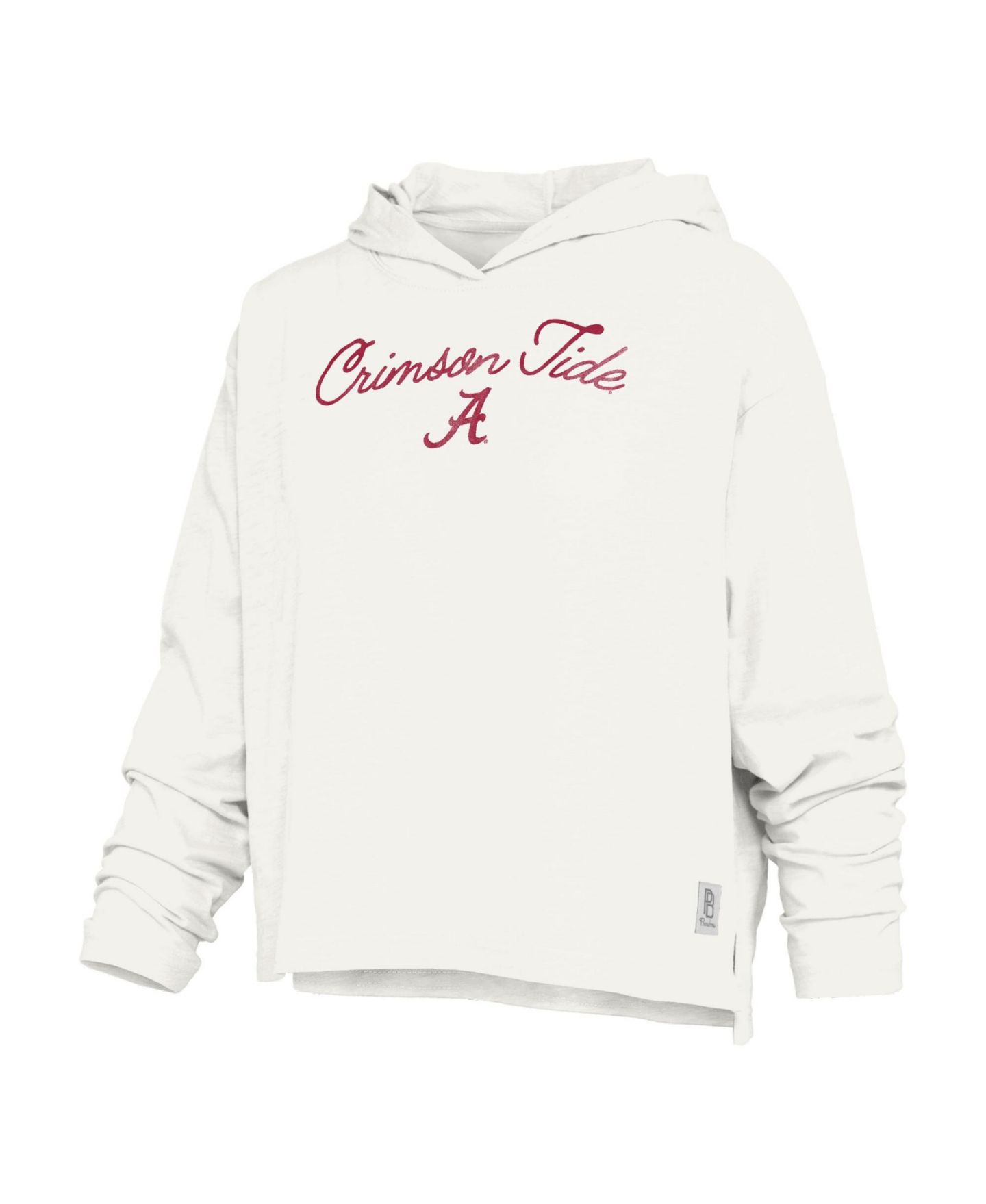 Женская футболка Pressbox Alabama Crimson Tide Faye Hooded Slub Long-Sleeve — фото 2