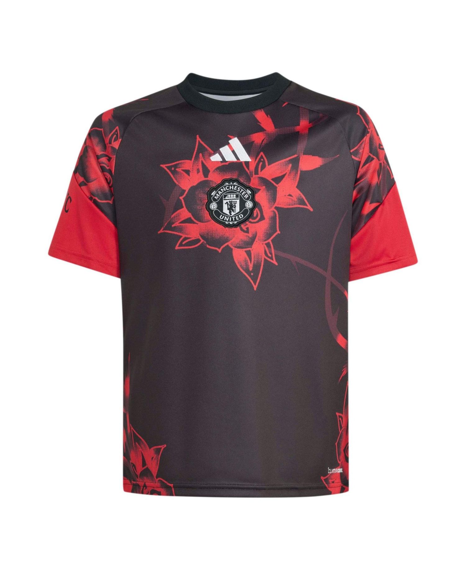 Boys' and Girls' Manchester United Pre-Match Raglan Short-Sleeve T-Shirt