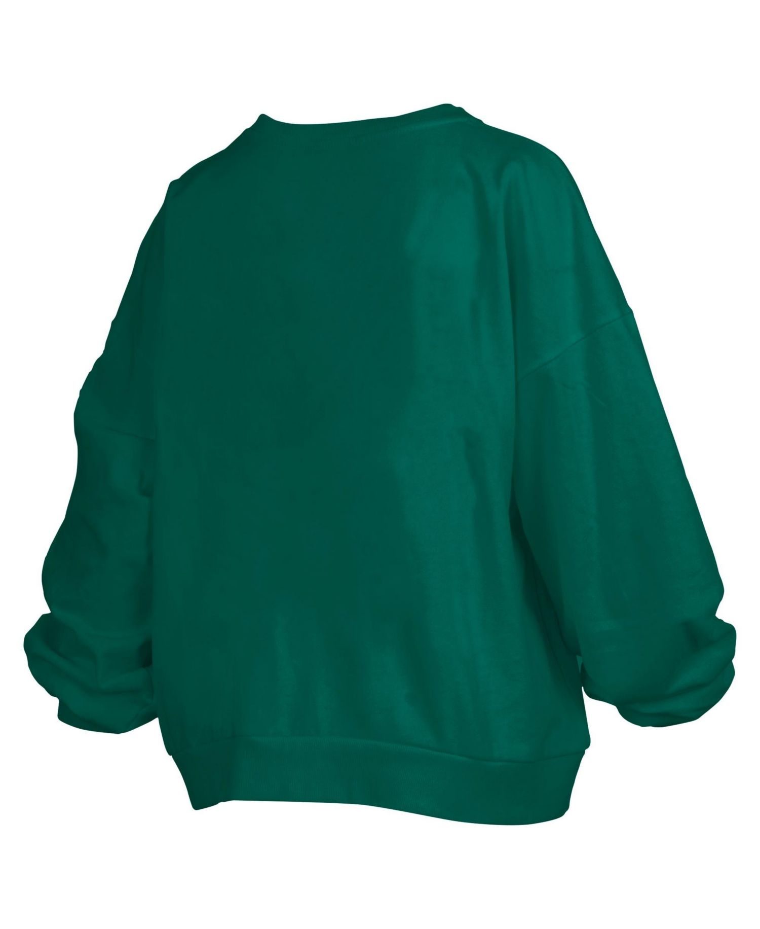 Women's Michigan State Spartans Janice Oversized Fleece-Lined Cropped Sweatshirt