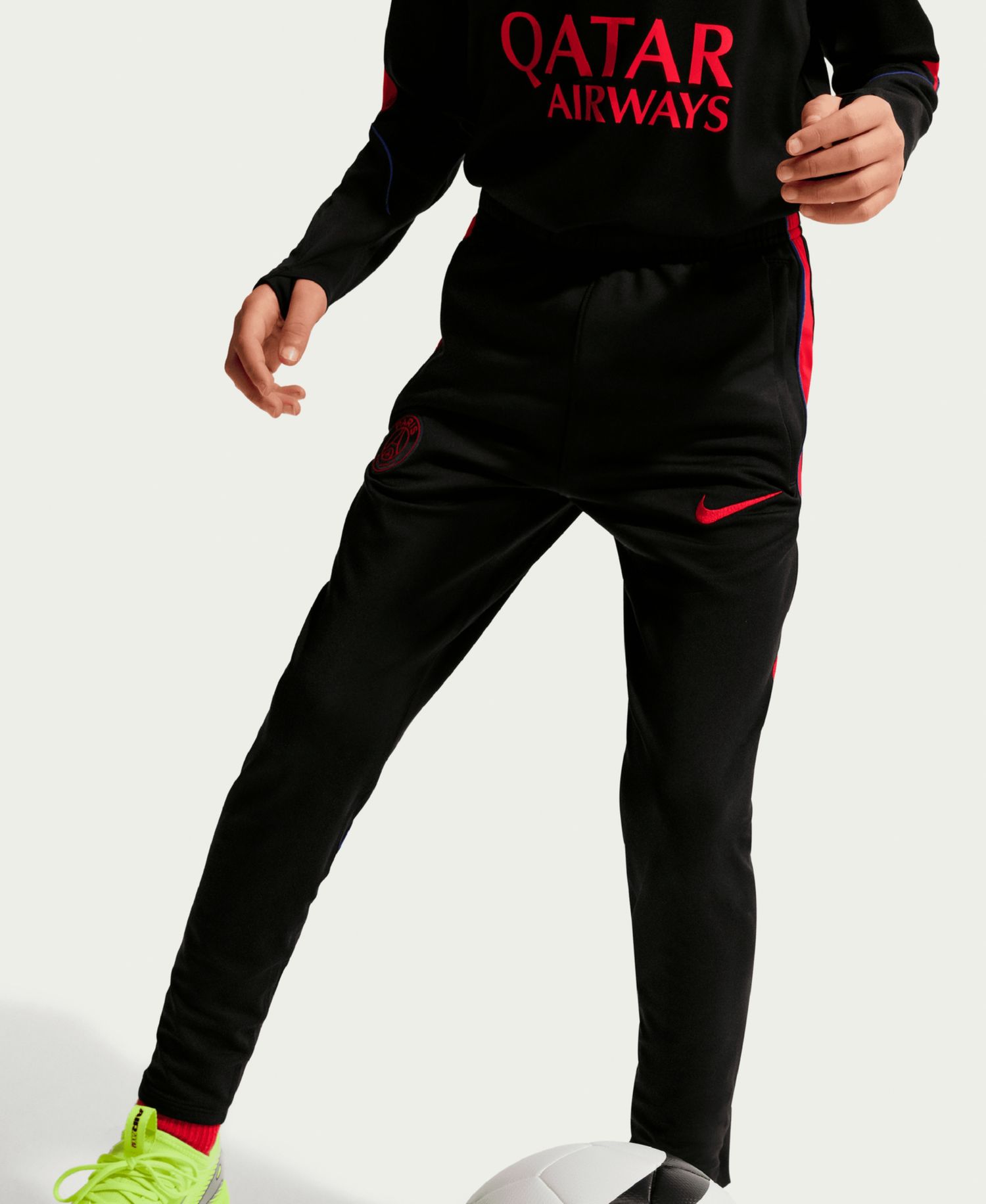 Boys' and Girls' Paris Saint-Germain Strike Pull-On Zip-Leg Pants