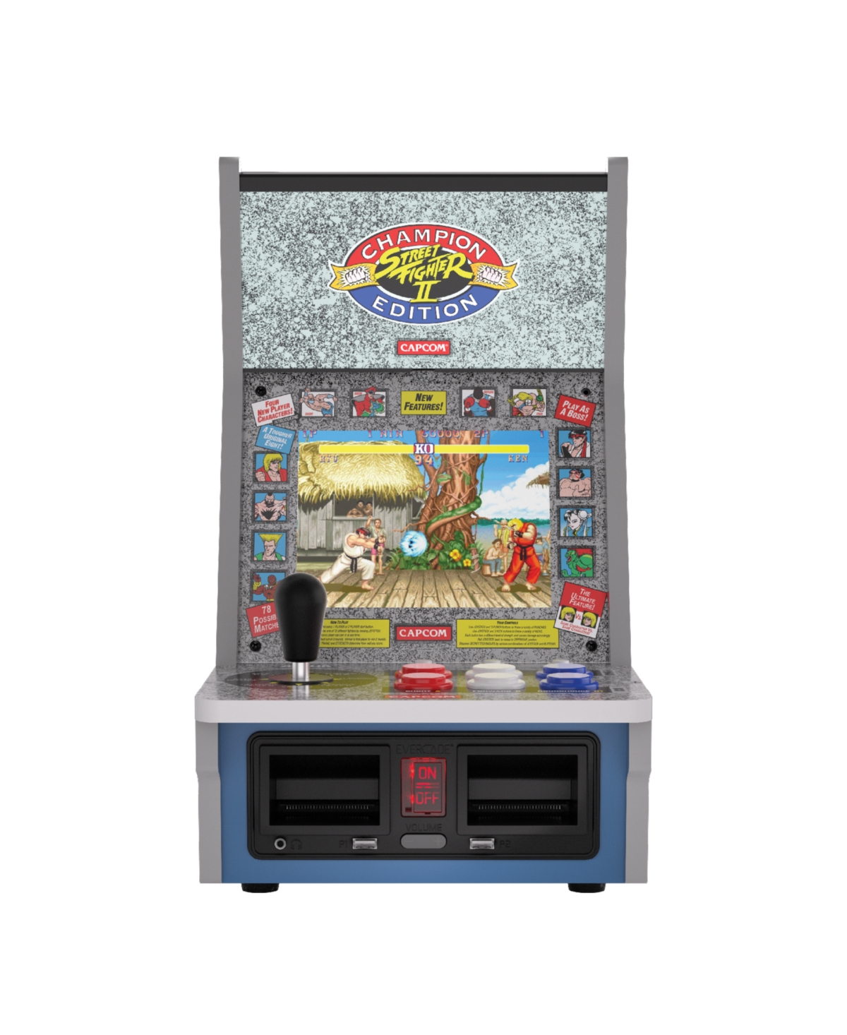 Blaze Entertainment Evercade Alpha Street Fighter 6-Game Bartop Arcade Console