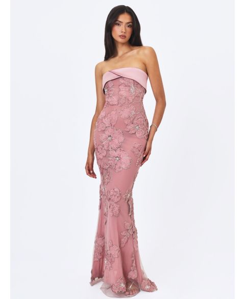 Женское платье Miss Circle Raphaela Corset Strapless Mermaid, цвет: Пыльный розовый