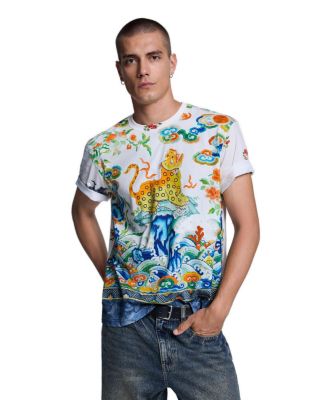 Men's Graphic-Print Crew Neck T-Shirt