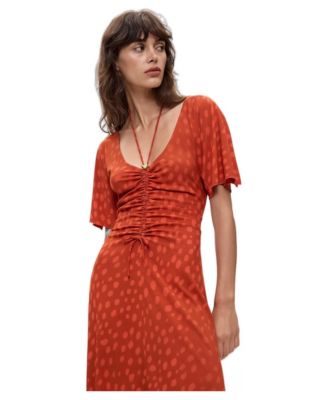 Women's Midi Dress With V-Neck