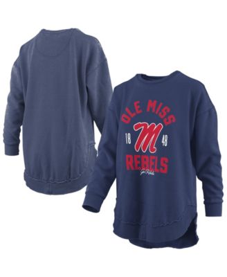 Women's Ole Miss Rebels Blitz Graphic Dropped Shoulder Crewneck Sweatshirt