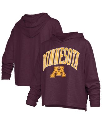 Women's Minnesota Golden Gophers Nelson Long-Sleeve Hooded Oversized T-Shirt