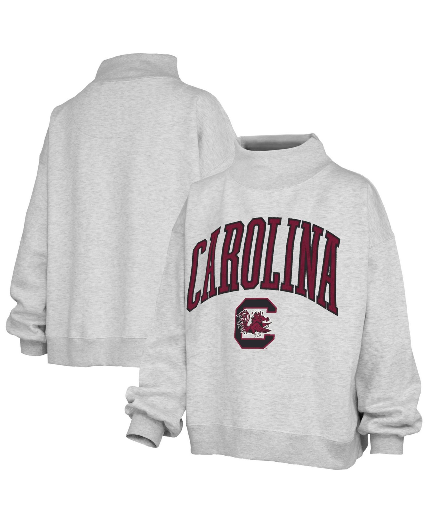 Women's South Carolina Gamecocks Nelson Texture Lingo Oversized Mock Neck Sweatshirt