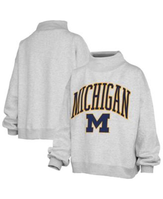 Women's Nelson Texture Lingo Oversized Mock Neck Dropped-Shoulder Pullover Sweatshirt