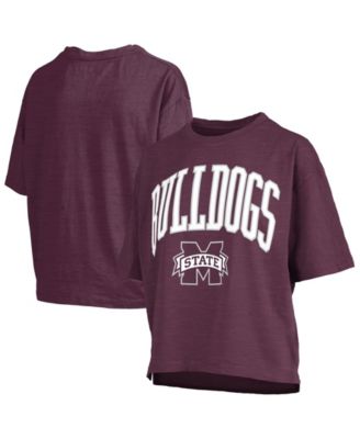 Women's Mississippi State Bulldogs Nelson Slub Crewneck T-Shirt
