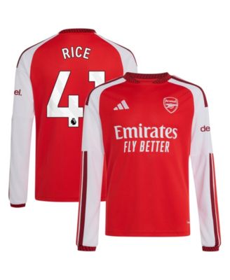 Boys' and Girls' Declan Rice 2026/27 Home Arsenal Long Sleeve Jersey