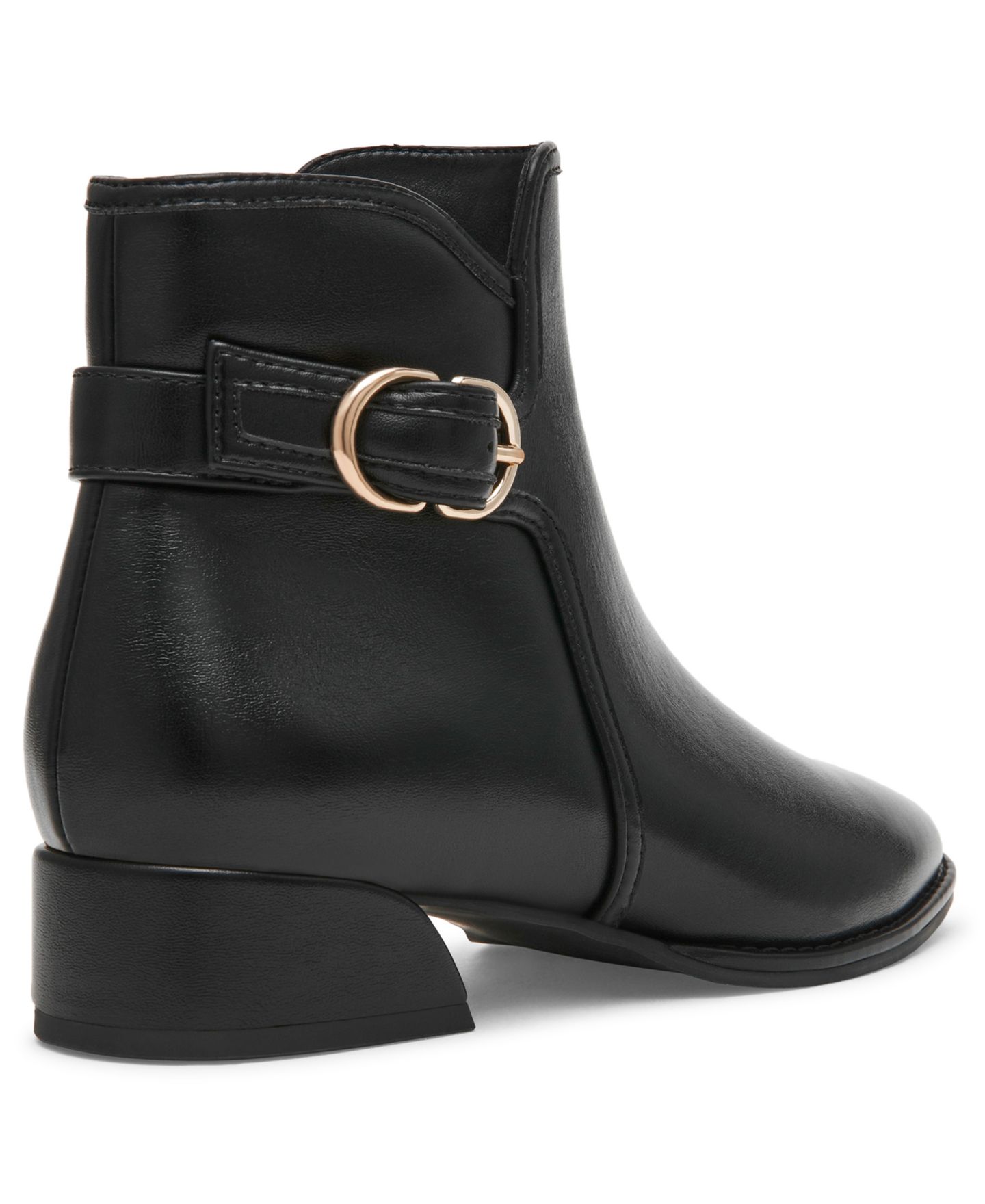Женские ботинки Anne Klein Anchor Block Heel Booties, цвет: Чёрный гладкий — фото 7