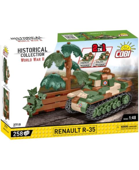 Детские майки COBI Historical Collection World War II Renault R-35 Light Tank, 93 pieces