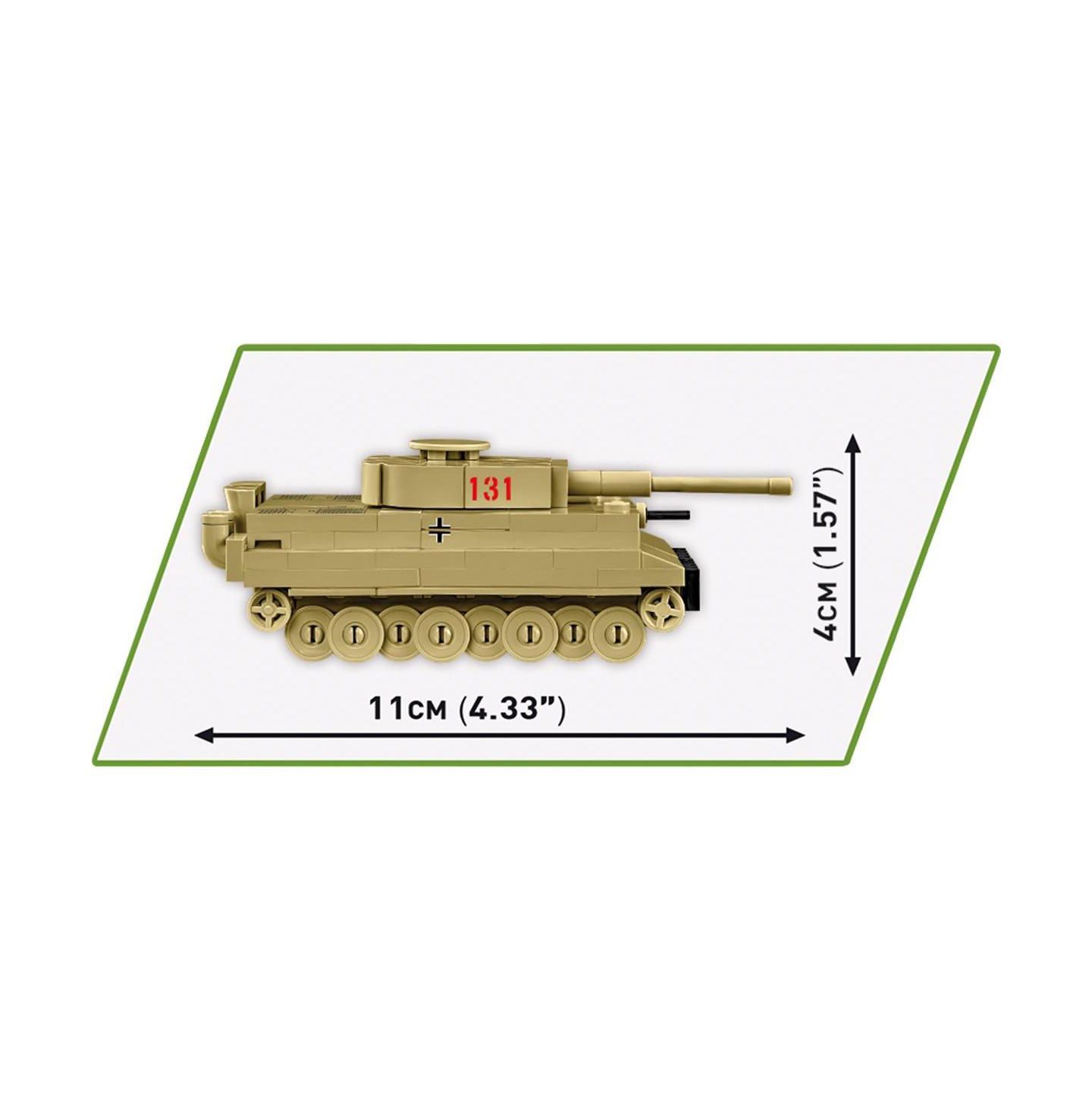Детский конструктор COBI Wwii Historical Collection Tiger I 144-Piece Tank Building Set, Ages 6+ — фото 4