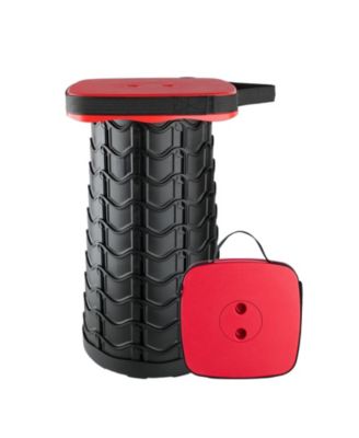 Upgraded Square Collapsible Stool Portable Sturdy Camping Fishing Hiking Bbq