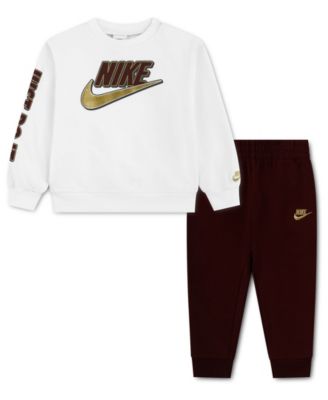 Toddler Boys' 2T-5T Frost Futura Long-Sleeve Crewneck Cotton-Blend Top and Pants, 2-Piece Set